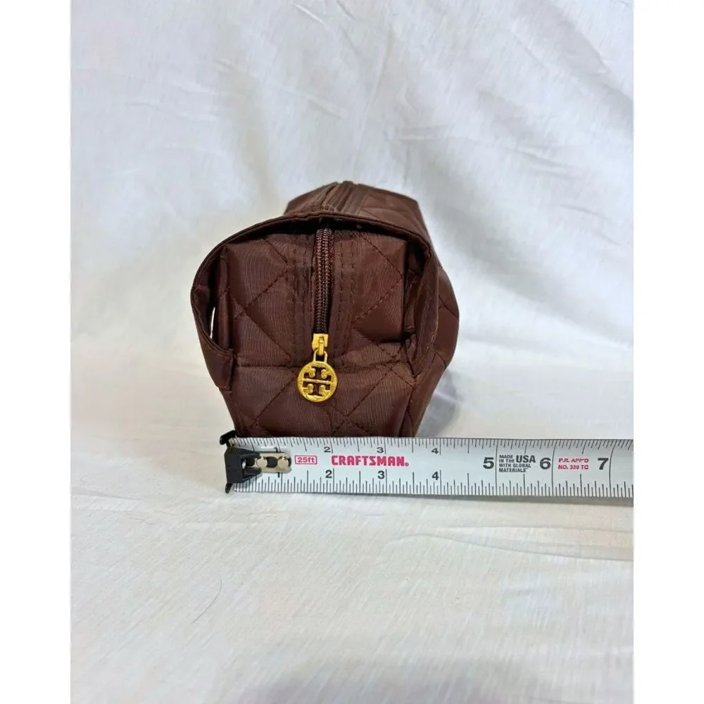Tory Burch & Simply Vera Wang Cosmetic Case + Wristlet Set - Brown/Tan